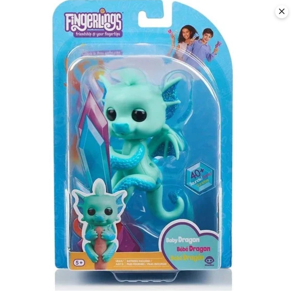 NEW SEALED Fingerlings “Noa” Baby Dragon, Reacts to Touch Motion and Sounds IOB